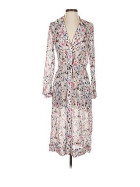 Rag&Bone Floral Tie-Waist button down Dress with pockets 100% viscose size 6